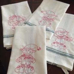 Christmas Elves Redwork -Embroidery Designs Shop 12080167 10206901552085059 8394162531037673362 o