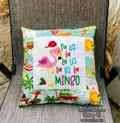 Beach Christmas Word Art -Embroidery Designs Shop 2023 dbjj2539 customer mary kay verhoff christmas flamingo pillow copy