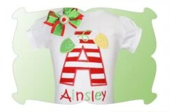 Christmas Lights Applique Alphabet