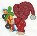 Sunbonnet Sam Christmas Applique
