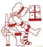 A Very Merry Sunbonnet Christmas Redwork