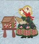 Jumbo Sunbonnet Belles Christmas Applique