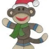 Christmas Sock Monkeys Filled