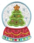 Snowglobes Christmas Applique