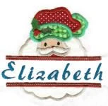 Split Christmas Applique
