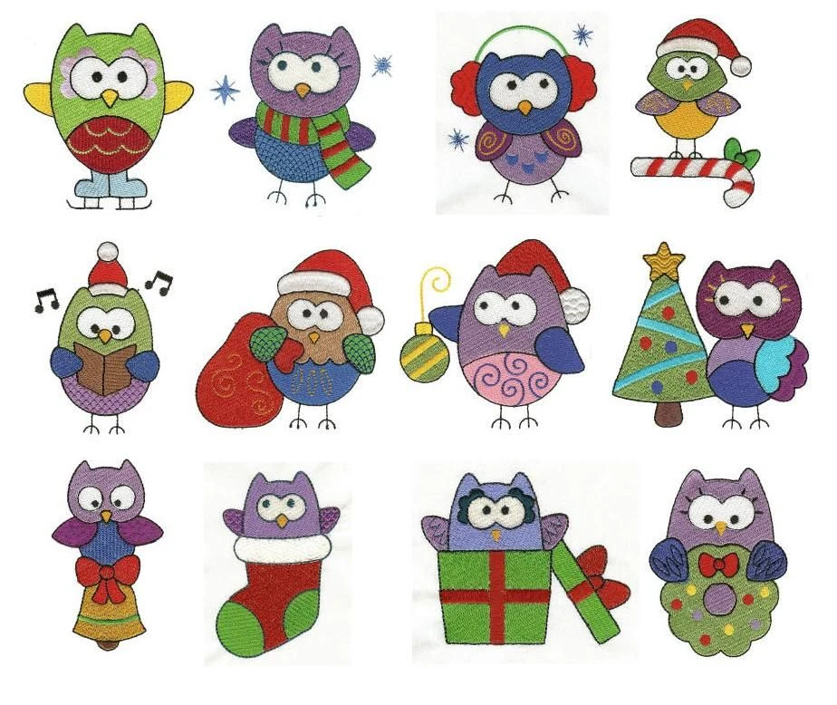Christmas Owls Filled 2 Christmas Owls Filled - Image 2