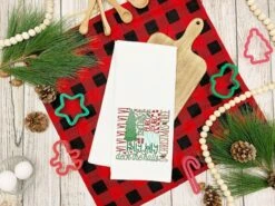 Christmas Subway Art -Embroidery Designs Shop christmas subway art tea towel