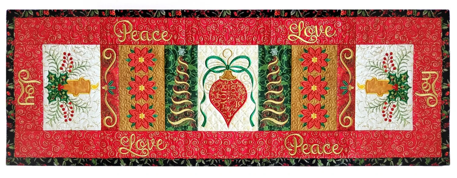 ITH Christmas Table Runner 1 3 ITH Christmas Table Runner 1 - Image 3