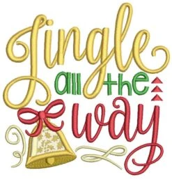 Christmas Word Art Set 1 4x4 Hoop Only