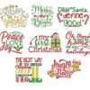 Christmas Word Art Set 4