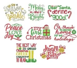 Christmas Word Art Set 4