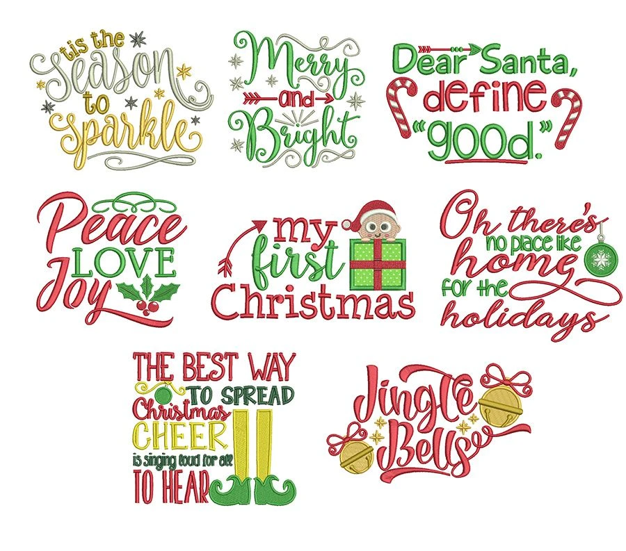 Christmas Word Art Set 4 1 Christmas Word Art Set 4