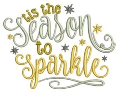 Christmas Word Art Set 4 4x4 Hoop Only