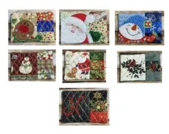 Christmas Patchwork Mug Rugs In The Hoop