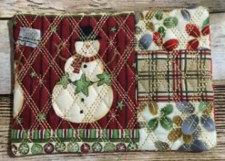 Christmas Patchwork Mug Rugs In The Hoop 11 Christmas Patchwork Mug Rugs In The Hoop -Embroidery Designs Shop crisscross 1