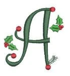 Curly Christmas Alphabet