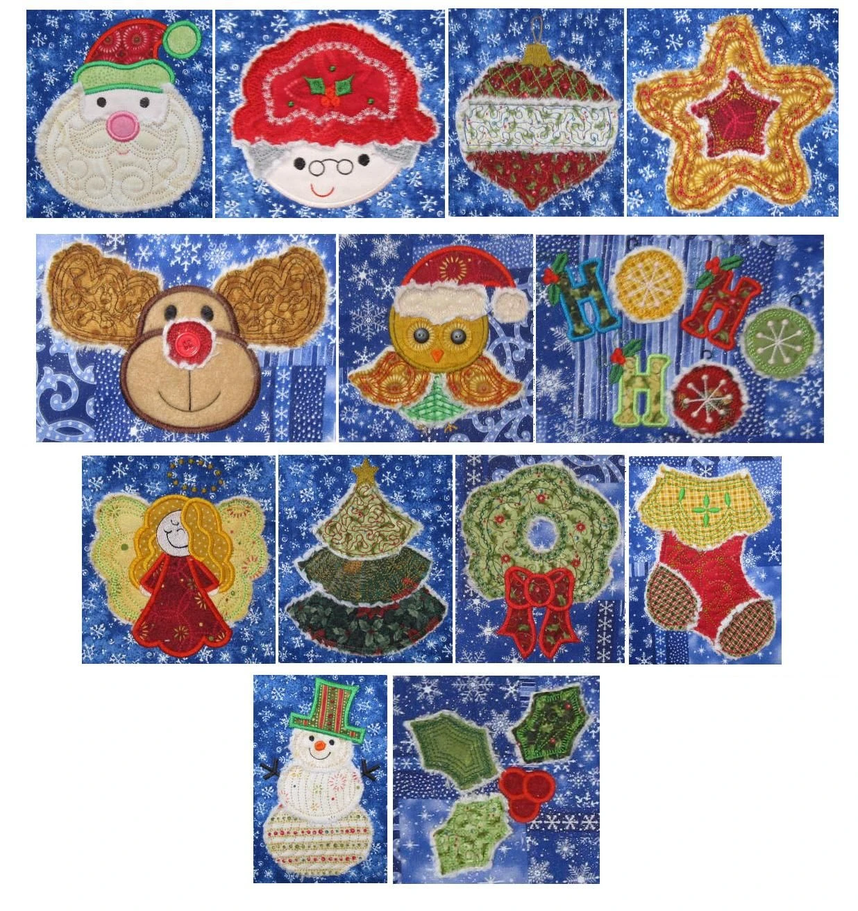 A Raggedy Christmas Applique 2 A Raggedy Christmas Applique - Image 2