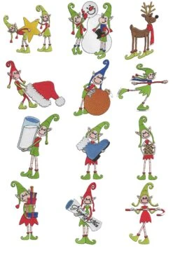 Quirky Christmas Elves Filled