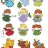 Little Christmas Angels Applique