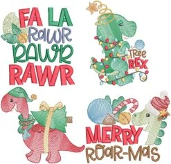 Christmas Dinosaurs 1