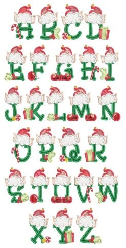 Christmas Elf Alphabet
