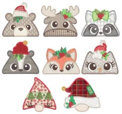 Christmas Forest Animal Toppers