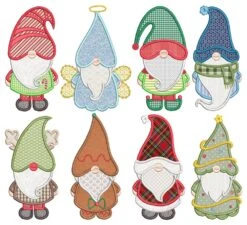 Christmas Gnomes Applique 2