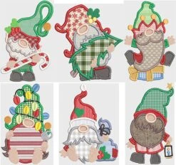 Christmas Gnomes Applique 3
