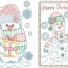 Christmas Greeting Cards Set 4
