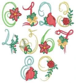 Christmas Script Numbers
