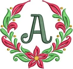 Christmas Wreath Monogram