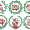 Christmas Wreath Word Art