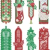 Free Standing Lace Christmas Bookmarks