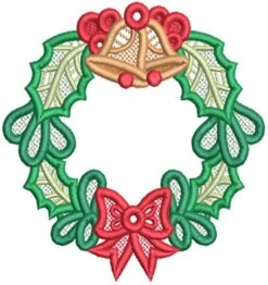 Free Standing Lace Christmas Wreaths