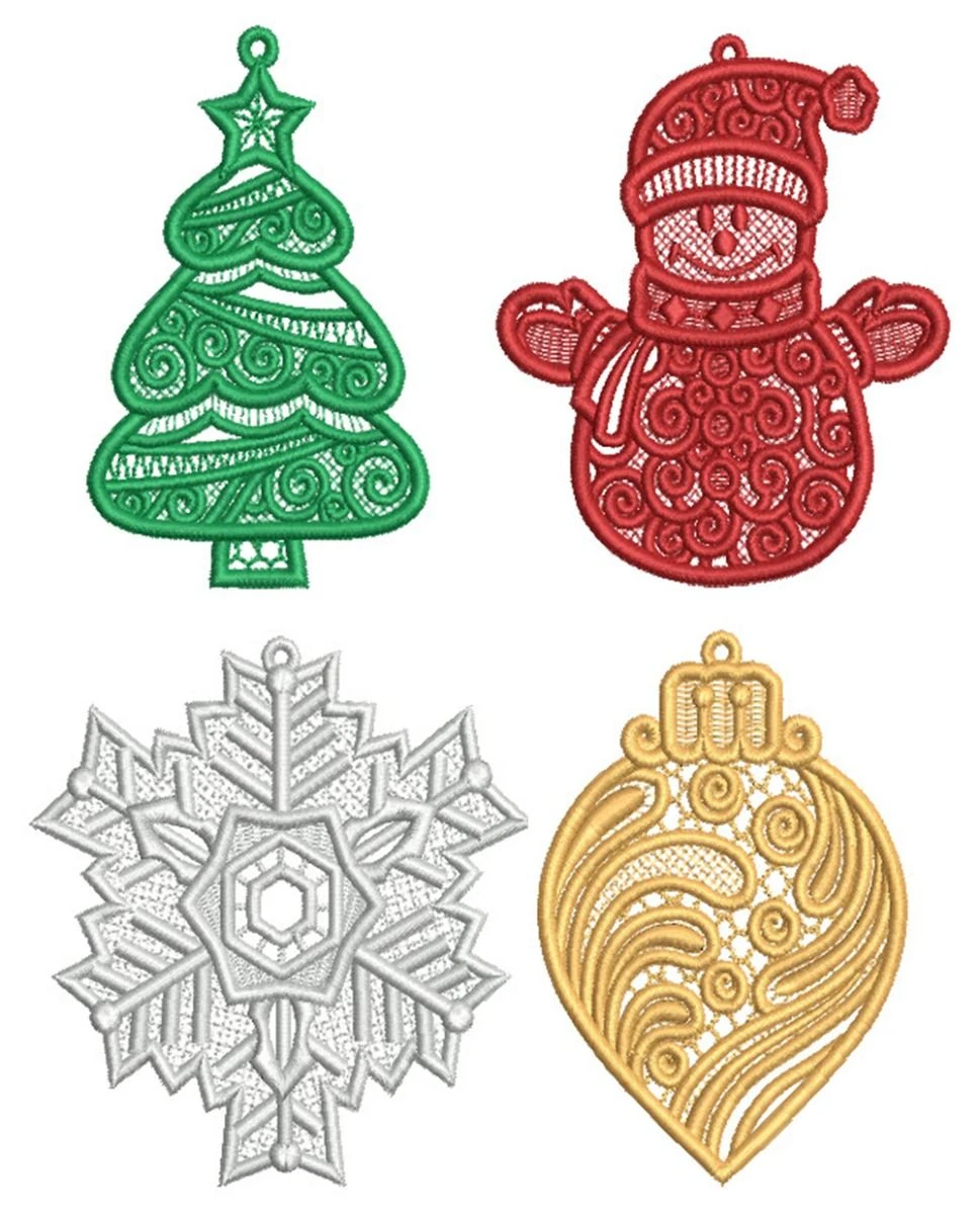 Free Standing Lace Christmas 4 2 Free Standing Lace Christmas 4 - Image 2