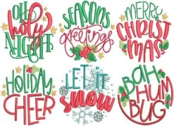 Jolly Christmas Word Art 2