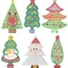 Sweet Christmas Trees Applique