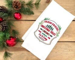 Farm Fresh Christmas 20 -Embroidery Designs Shop ff christmas 20 tea towel