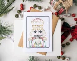 Christmas Greeting Cards 16 -Embroidery Designs Shop greeting cards 16 nutcracker