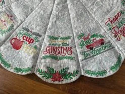 ITH Farmhouse Christmas Tree Skirt 30 ITH Farmhouse Christmas Tree Skirt -Embroidery Designs Shop img 0972
