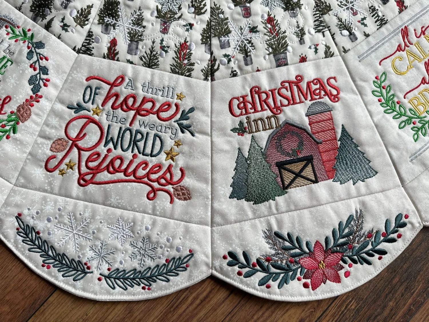 ITH Farmhouse Christmas Tree Skirt 6 ITH Farmhouse Christmas Tree Skirt - Image 6