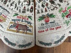 ITH Farmhouse Christmas Tree Skirt 24 ITH Farmhouse Christmas Tree Skirt -Embroidery Designs Shop photo jun 13 2023 9 33 45 am