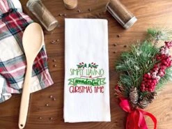 Christmas Lyrics 3 9 Christmas Lyrics 3 -Embroidery Designs Shop simply having tea towel