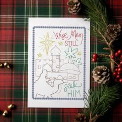 Christmas Greeting Cards 19 -Embroidery Designs Shop wisemen card