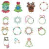 Christmas Monogram Frames Applique